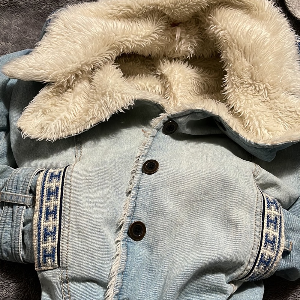 Free people Faux Sherpa lined Denim jacket - Picture 10 of 10